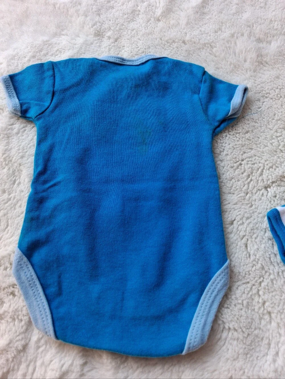 Cutie PieBlue Star & Circus Print Baby One-Piece Bodysuits - Pack of 2 Size 0-3m
